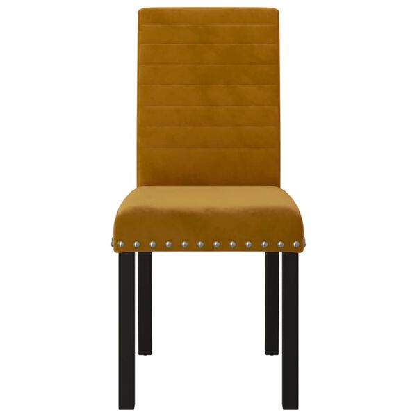 vidaXL J&iacute;deln&iacute; židle 4 ks hněd&eacute; samet