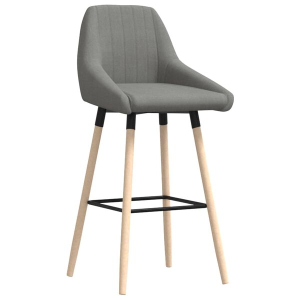 vidaXL Barov&aacute; židle světle &scaron;ed&aacute; textil