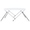 vidaXL Bimini stříška se 2 oblouky bílá 180 x 130 x 110 cm