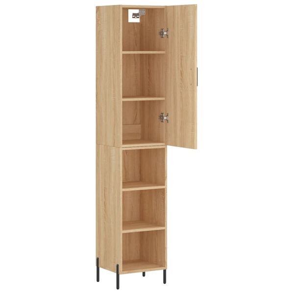 vidaXL Skř&iacute;ň highboard dub sonoma 34,5 x 34 x 180 cm kompozitn&iacute; dřevo