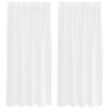 vidaXL Voile Z&aacute;clona 2 ks B&iacute;l&aacute; 175 x 140 cm Polyester