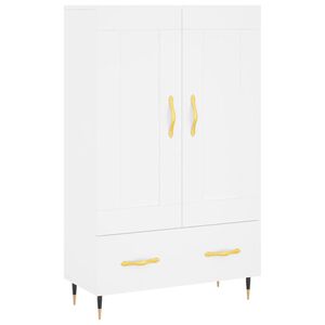 vidaXL Skř&iacute;ň highboard b&iacute;l&aacute; 69,5 x 31 x 115 cm kompozitn&iacute; dřevo