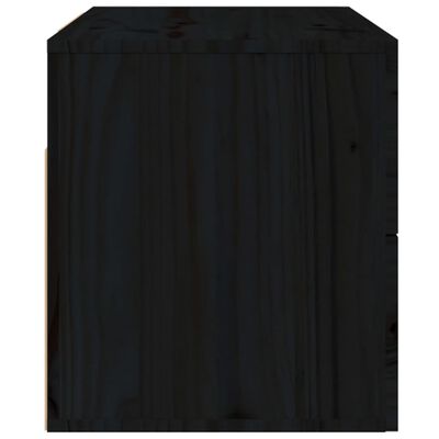 vidaXL Nástěnný noční stolek černý 50x36x40 cm