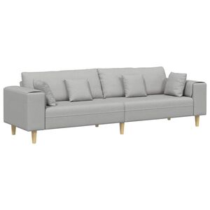 vidaXL Pohovka Oblačno &scaron;ed&aacute; 250 x 77 x 76 cm textil