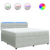 vidaXL Box spring postel s matrac&iacute; světle &scaron;ed&aacute; 180x200 cm samet