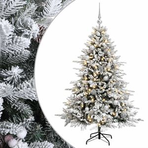 vidaXL Uměl&yacute; v&aacute;nočn&iacute; stromek s v&aacute;nočn&iacute;mi koulemi 120 cm 150 LED
