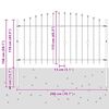 vidaXL Spike plot Čern&aacute; 200 x 150 cm Pr&aacute;&scaron;kově lakovan&aacute; ocel
