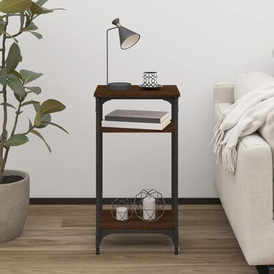 vidaXL Odkládací stolek hnědý dub 40 x 30 x 75 cm kompozitní dřevo