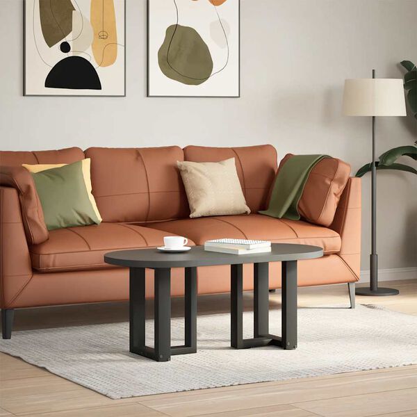 vidaXL Nohy konferenčn&iacute;ho stolku ve tvaru T, 2 ks, čern&eacute;, 38 x 25 x (42-43) cm, ocel