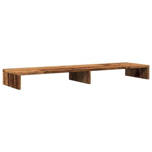 vidaXL Stojan na monitor old wood 100 x 27 x 10 cm kompozitn&iacute; dřevo