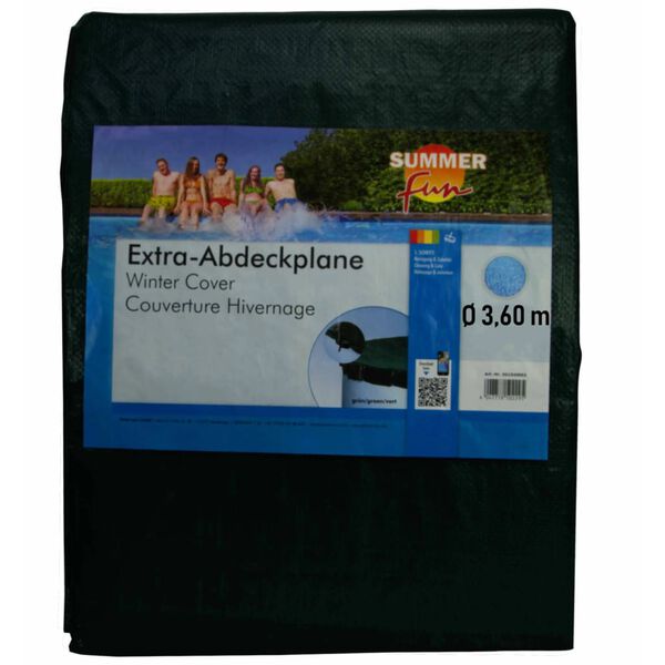 Summer Fun Zimní plachta na bazén kulatá 360 cm PVC zelená