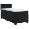 vidaXL Postel boxspring s matrac&iacute; s čelo Tmavě &scaron;ed&aacute; jednoduch&yacute; Samet