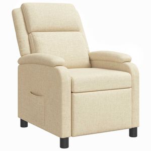 vidaXL Křeslo s funkc&iacute; ležen&iacute; Kr&eacute;mov&aacute; Textil