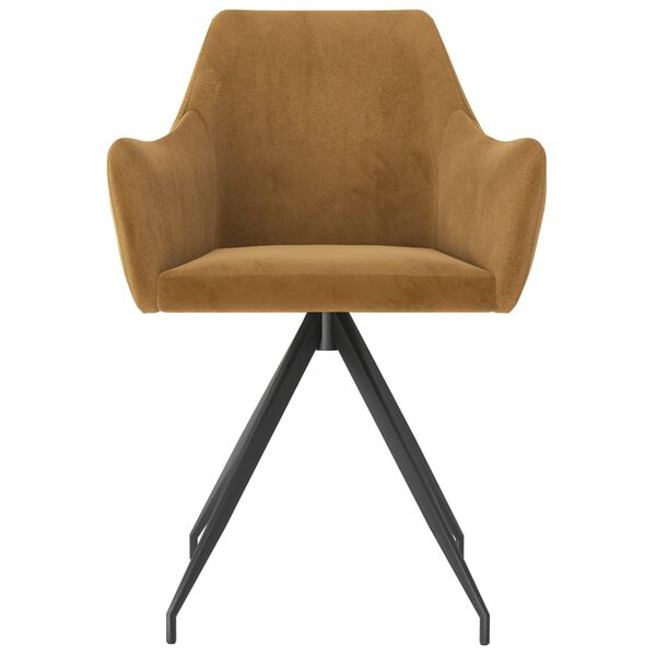 vidaXL j&iacute;deln&iacute; židle 2 ks hněd&eacute; samet