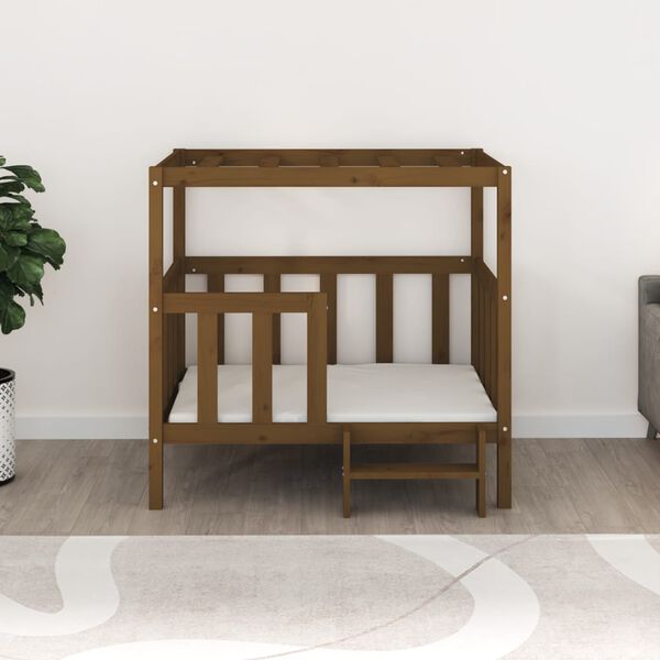 vidaXL Pel&iacute;&scaron;ek pro psy medově hněd&yacute; 105,5x83,5x100 cm masivn&iacute; borovice