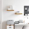 vidaXL N&aacute;stěnn&aacute; polička 2 pcs B&eacute;žov&aacute; 40 x 23,5 x 4 cm kompozitn&iacute; dřevo