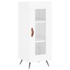 vidaXL Skř&iacute;ň highboard b&iacute;l&aacute; s vysok&yacute;m leskem 34,5x34x180 cm kompozit