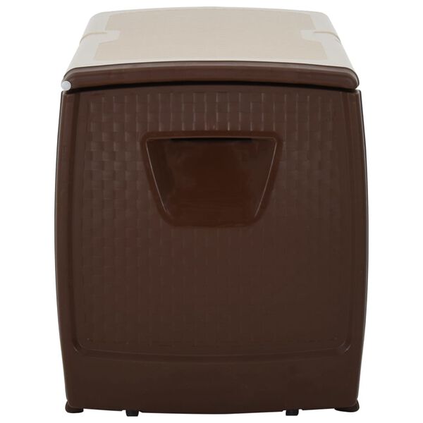 vidaXL &Uacute;ložn&yacute; box b&eacute;žovo-hněd&yacute; 122 x 56 x 63 cm