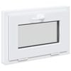 vidaXL Okeno do suter&eacute;nu RISOR 60 x 40 cm PVC a sklo B&iacute;l&aacute;