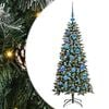 vidaXL Uměl&yacute; v&aacute;nočn&iacute; stromeček Zelen&aacute; 120 cm PVC, plast a ocel