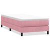 vidaXL Postel Box Spring bez matrace růžov&aacute; 80x210 cm samet