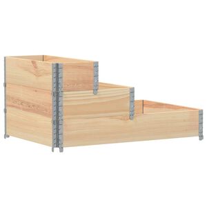 vidaXL 3patrov&yacute; vyv&yacute;&scaron;en&yacute; z&aacute;hon 120 x 80 cm masivn&iacute; borov&eacute; dřevo