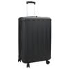 vidaXL Kufr se z&aacute;mkem Čern&aacute; 50 x 30 x 76 cm ABS plast