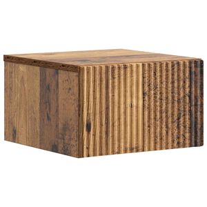 vidaXL N&aacute;stěnn&yacute; nočn&iacute; stolek Star&eacute; dřevo 33 x 34,5 x 20 cm