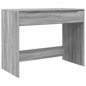 vidaXL Stůl se z&aacute;suvkou &Scaron;ed&aacute; Sonoma 100 x 50 x 78 cm Dřevěn&yacute; materi&aacute;l