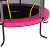 vidaXL Trampolína s bezpečnostní sítí kulatá 140 x 160 cm růžová