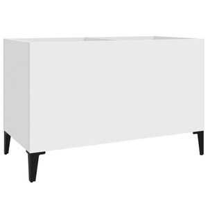 vidaXL Skř&iacute;ňka na LP desky b&iacute;l&aacute; 74,5 x 38 x 48 cm kompozitn&iacute; dřevo
