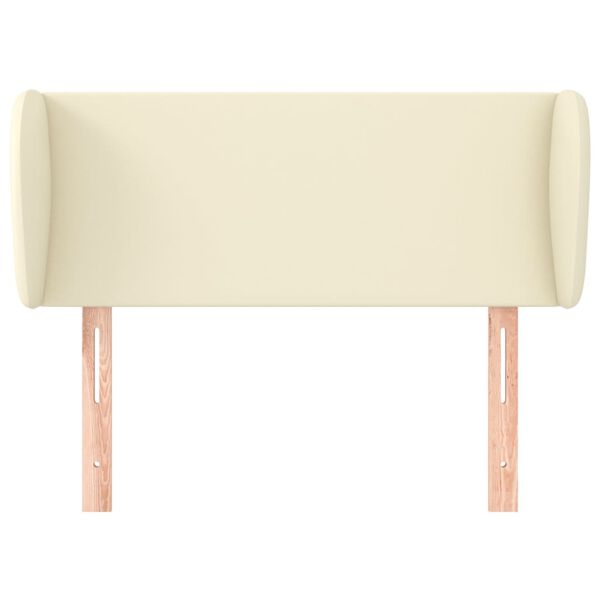 vidaXL Čelo postele typu u&scaron;&aacute;k kr&eacute;mov&eacute; 93x23x78/88 cm uměl&aacute; kůže