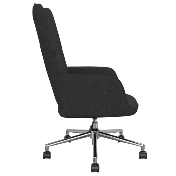 vidaXL Relaxačn&iacute; křeslo čern&eacute; textil