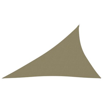 vidaXL Stínící plachta oxfordská látka trojúhelníková 3x4x5 m béžová