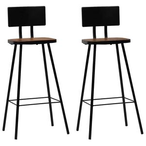 vidaXL Barov&eacute; židle 2 ks masivn&iacute; recyklovan&eacute; dřevo
