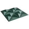 vidaXL N&aacute;stěnn&eacute; panely 24 ks 50 x 50 cm Origami zelen&aacute; XPS pěna