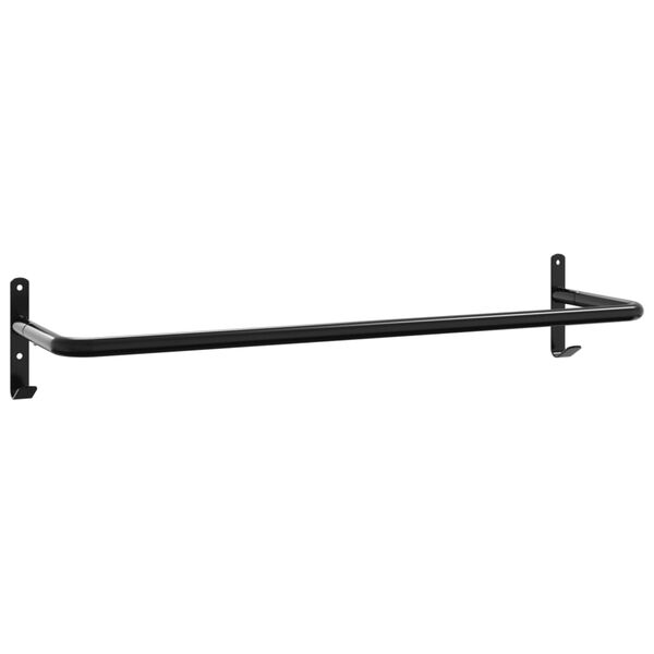 vidaXL Drž&aacute;k na jezdeck&yacute; pad čern&yacute; železo