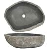 vidaXL Umyvadlo ř&iacute;čn&iacute; k&aacute;men ov&aacute;ln&eacute; (45&ndash;53) x (34&ndash;41) cm