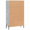 vidaXL Skř&iacute;ň highboard betonově &scaron;ed&aacute; 69,5x31x115 cm kompozitn&iacute; dřevo