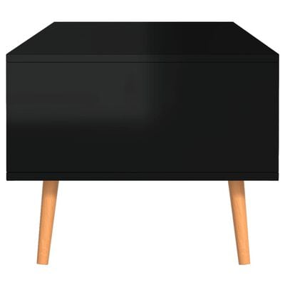 vidaXL Konferenční stolek černý vysoký lesk 100x49,5x43cm dřevotříska