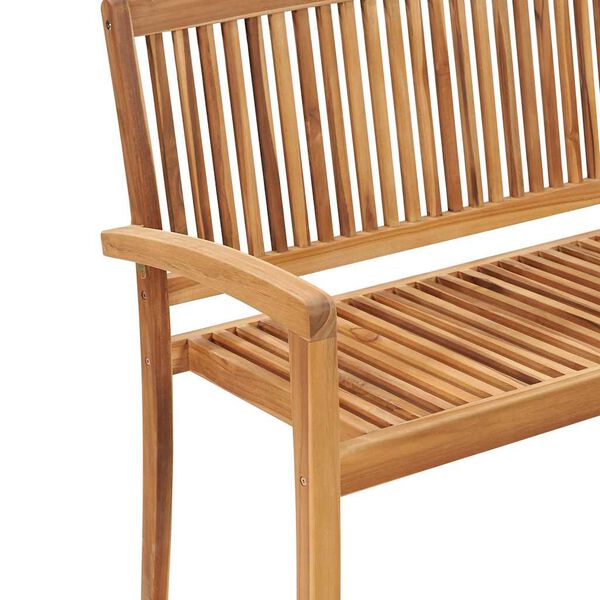 vidaXL Stohovateln&aacute; zahradn&iacute; lavice s podu&scaron;kou 128,5 cm masivn&iacute; teak