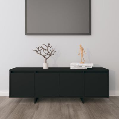 vidaXL TV skříňka černá 120 x 30 x 40,5 cm dřevotříska