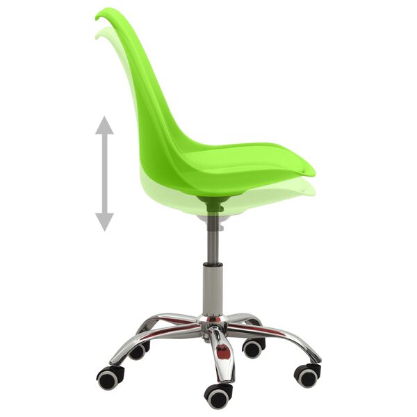 vidaXL J&iacute;deln&iacute; židle 6 ks zelen&eacute; uměl&aacute; kůže