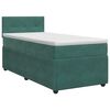 vidaXL Postel boxspring s matrac&iacute; Tmavě zelen&aacute; 90 x 190 cm Samet