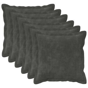 vidaXL Povlak na pol&scaron;t&aacute;ř 6 ks HOUTEN Antracitov&aacute; 30 x 30 cm