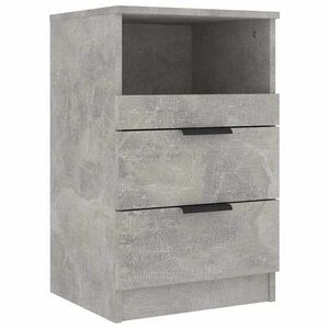 vidaXL Nočn&iacute; stolky Betonově &scaron;ed&aacute; Medium Engineered wood
