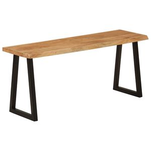 vidaXL Lavice s živou hranou 105 cm masivn&iacute; ak&aacute;ciov&eacute; dřevo