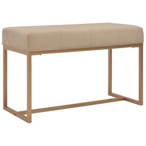 vidaXL Lavice 80 cm b&eacute;žov&aacute; sametov&aacute;