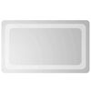 vidaXL LED koupelnov&eacute; zrcadlo Transparentn&iacute; 50 x 30 cm tvrzen&eacute; sklo