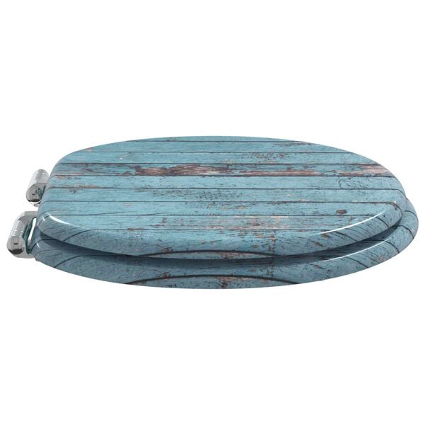 vidaXL Toaletn&iacute; prkno Modr&aacute; 43,8 x 37,8 cm MDF deska